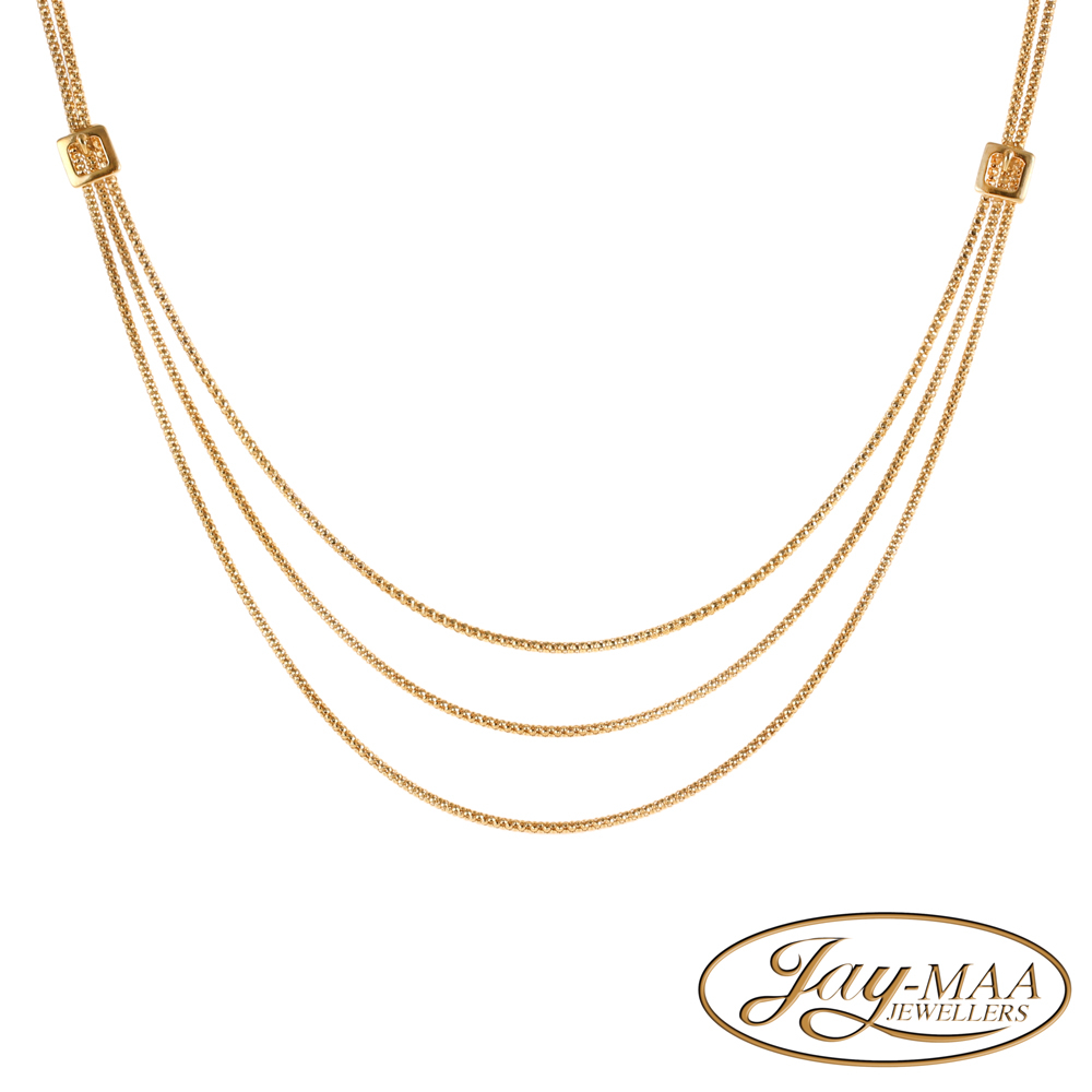 Jewellery-Ad-Social-Media-Jay-Maa-Jewellers-9ct-Yellow-Gold-Triple-Drape-Necklace Jewellery-Ad-Social-Media-Jay-Maa-Jewellers-9ct-Yellow-Gold-Triple-Drape-Necklace