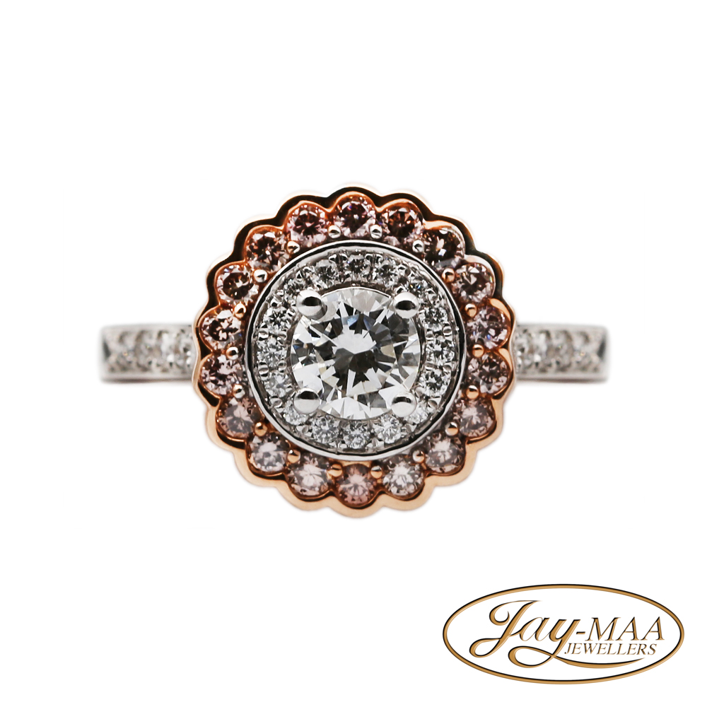 Jewellery-Ad-Social-Media-Jay-Maa-Jewellers-New-Rose-and-White-Gold-Double-Halo-Diamond-Ring Jewellery-Ad-Social-Media-Jay-Maa-Jewellers-New-Rose-and-White-Gold-Double-Halo-Diamond-Ring